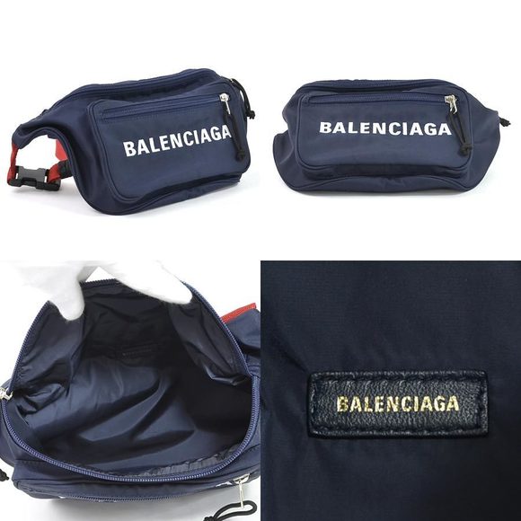 Balenciaga PACK Waist Navy BELT WHEEL Pouch Nylon - Picture 1 of 3